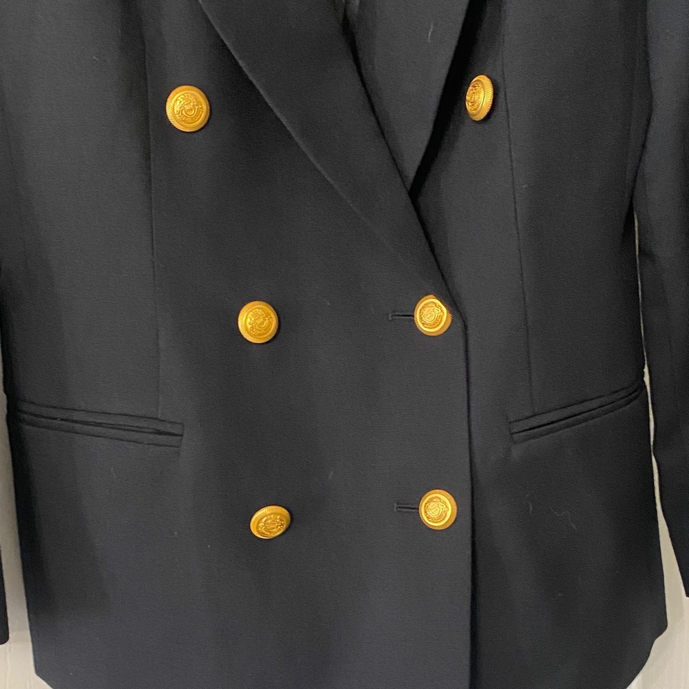 Pendleton Black Double-Breasted Blazer w/ Gold Bu… - image 3